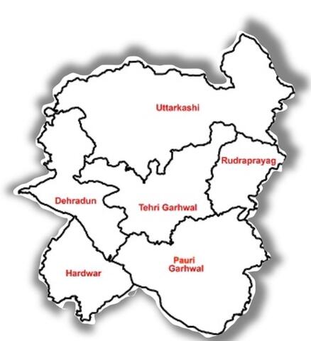 Garhwal Map